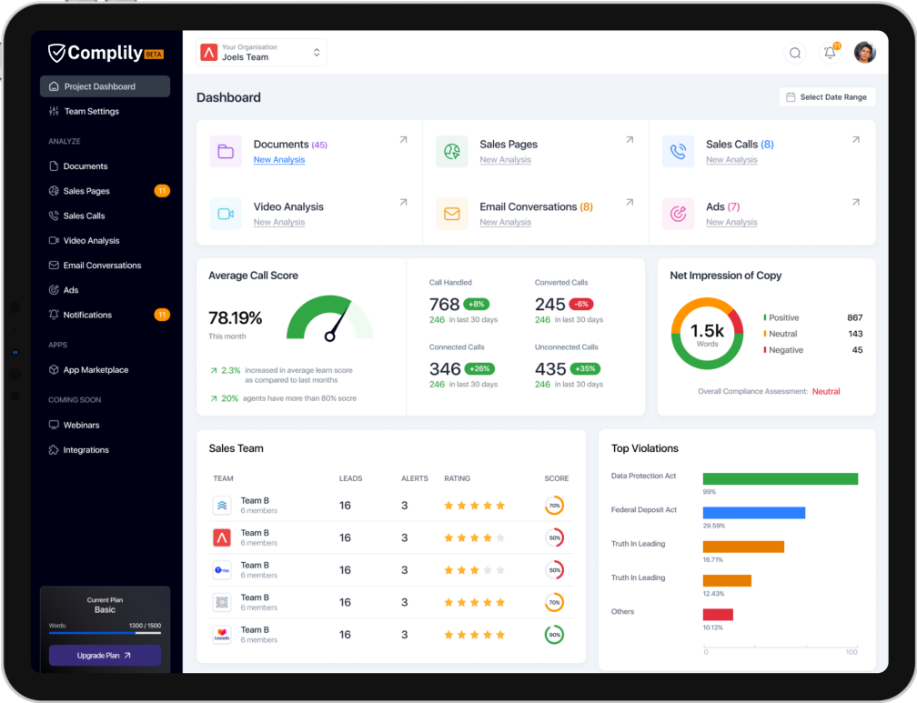 Complily AI marketing compliance platform